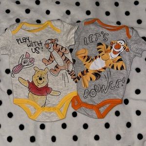 Disney Baby Pooh & Tiger Onesies